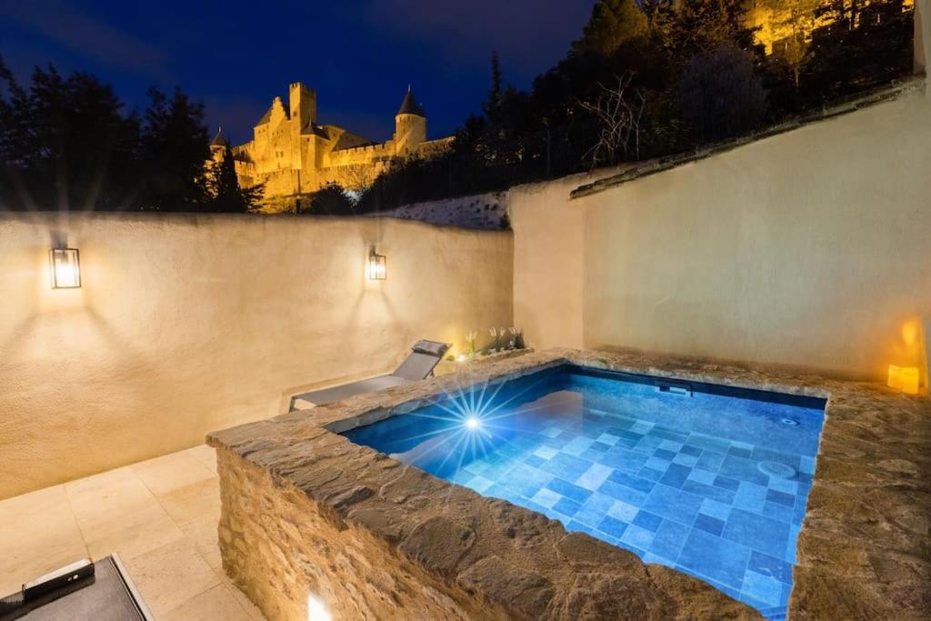 Longue Vie A La Reine - Piscine - Chateau Carcassonne Zewnętrze zdjęcie
